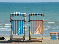 Deckchairs on Shanklin Esplanade